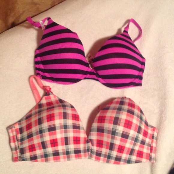NWT Plaid underwire bra size 34 C !