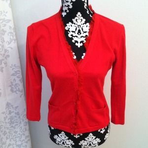 *NEW* Red/orange cardigan