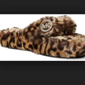 Jet Set Michael Kors cheetah thong sandal