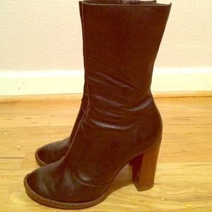 Marc Jacobs size leather black boots PAYPAL ALSO