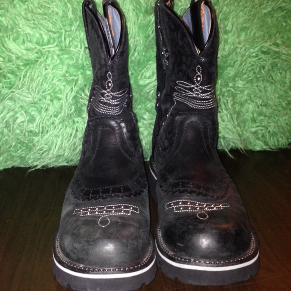 Ariat fat baby black 7 1/2 boots