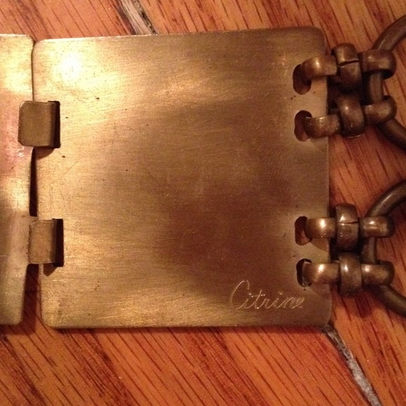 💃Sold💃 Bronze Link Belt by Citrine - Picture 3 of 4