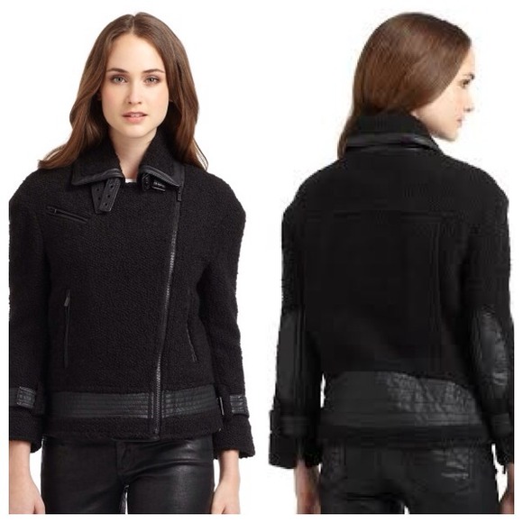 BCBG MaxAzria black stunning biker style jacket!
