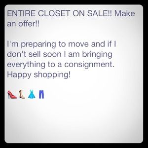 Entire closet on sale!