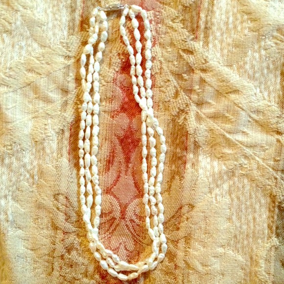 Triple Strand Freshwater Pearl Necklace