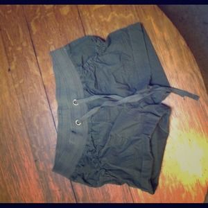 Bellina Maternity olive colored shorts