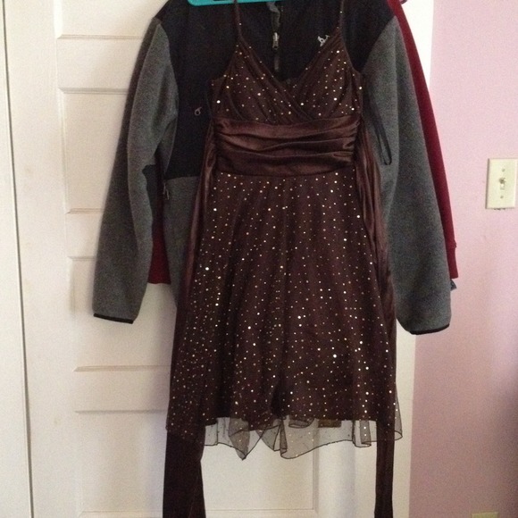 Brown sparkly dress!