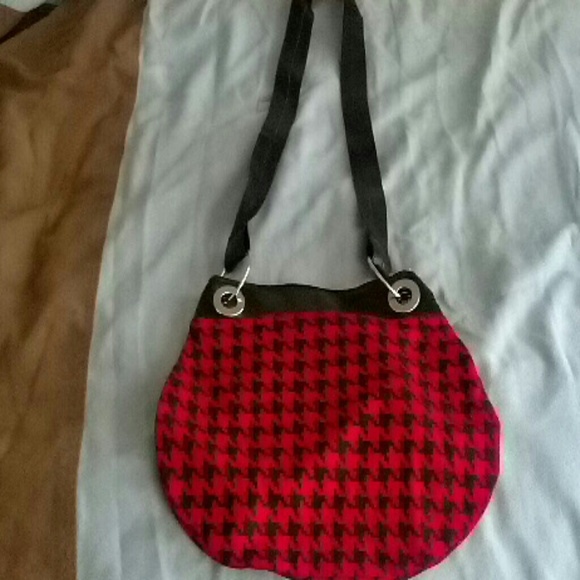 Red and black purse