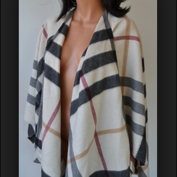 FOUND!!! Burberry Open Front Shawl - Picture 4 of 4