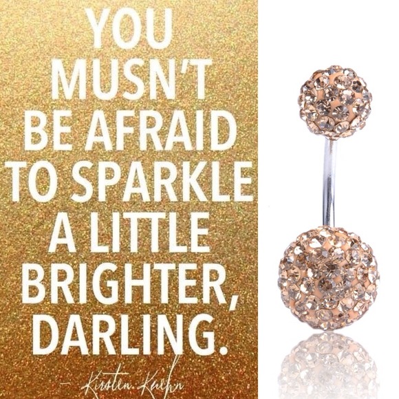 Accessories - Super Sparkly Pave Crystal Belly Ring