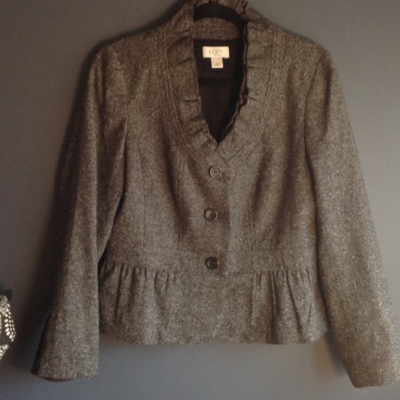 Ann Taylor Loft Tweed Blazer