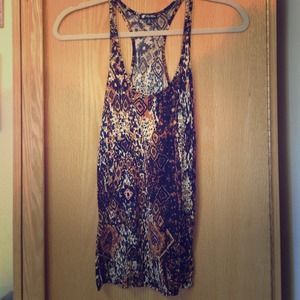 Animal print tank top