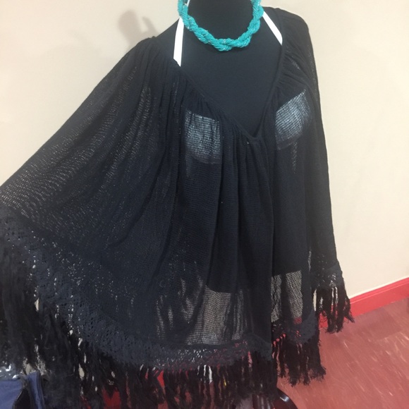Fringed blouse coverup - Picture 2 of 4