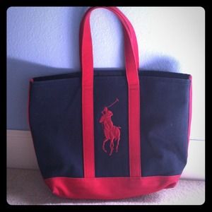 RALPH LAUREN signature polo tote