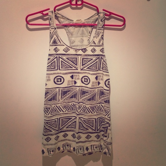 Black and White Tribal Patterned Tank