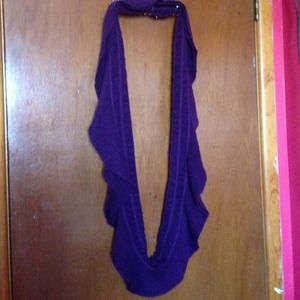 Ruffle infinity scarf