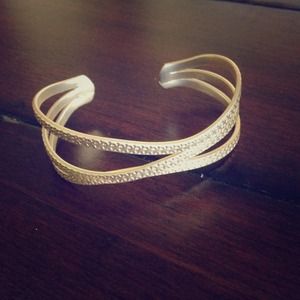 Three Stranded Gold Bangle