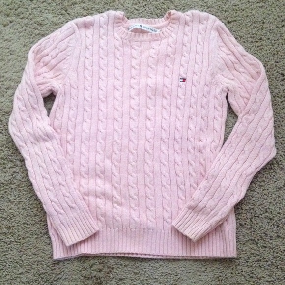 Tommy Hilfiger Pink Cable Sweater