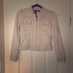 SOLD. Crop moto-style jacket
