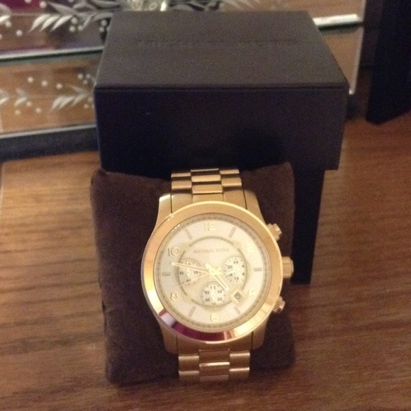 Michael Kors gold Runway watch