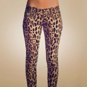 Boohoo Rita skinny Leopard Print Jeans