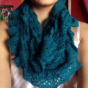 Teal scarf