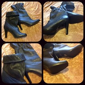 Softest leather quilted fold overs