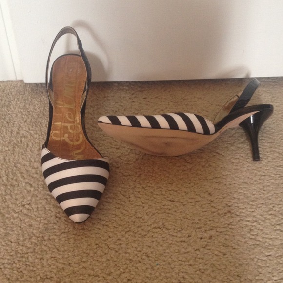 Sam Edelman striped slingbacks
