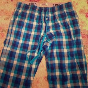 Blue Flannel Pajama Pants
