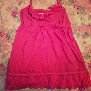 Coral Lacy Cami