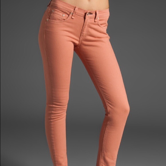 *Sold* Rag and bone salmon skinny jeans