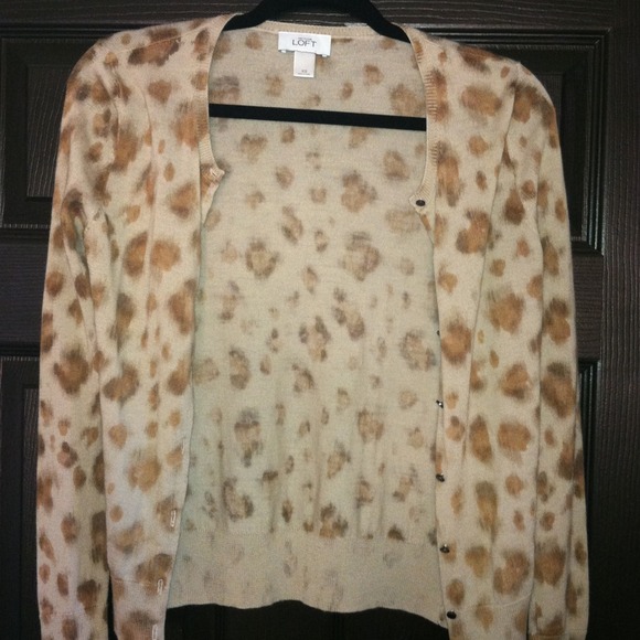 Ann Taylor leopard sweater