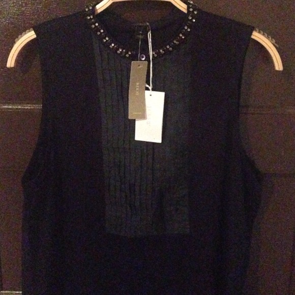 J Crew Tuxedo Blouse - Picture 1 of 1