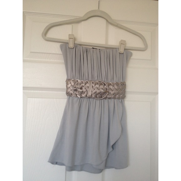 Sky Top - Leather Belted Detail - Size XS