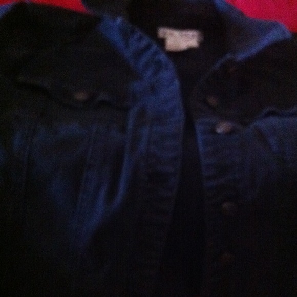 Black denim jacket