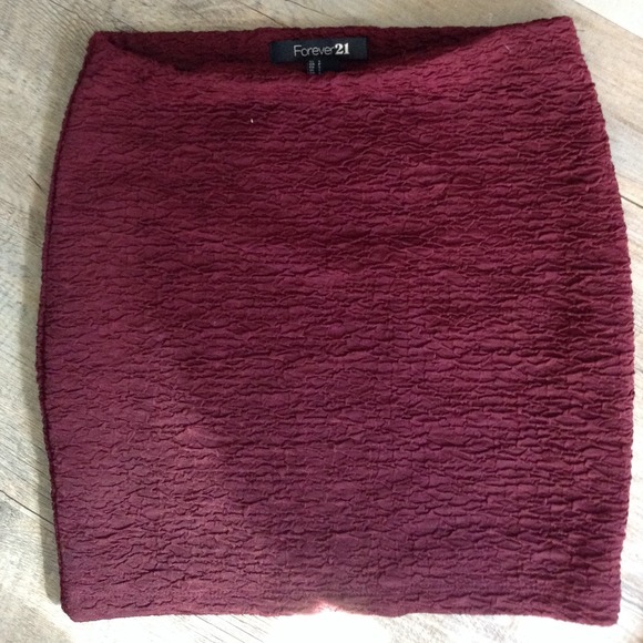 ❌ BUNDLED ❌Burgundy Mini skirt