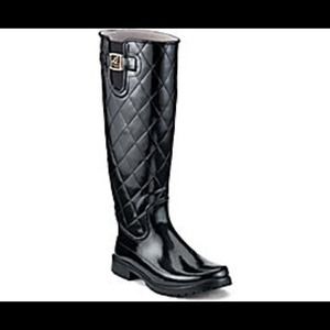 🔒RESERVED🔒Sperry Black Quilted Rain boots