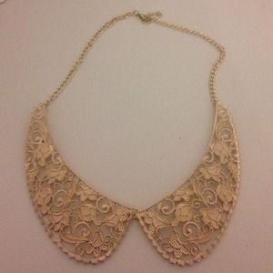 New Gold Lace Collar Necklace