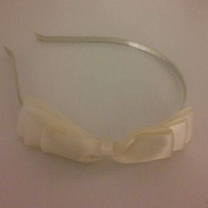 Cream Bow Headband