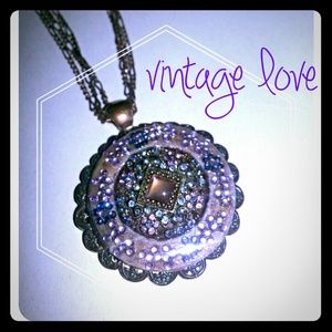 Vintage Costume Locket Necklace