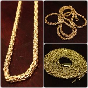 **SOLD** Vintage 14k gold Byzantine handcrafted