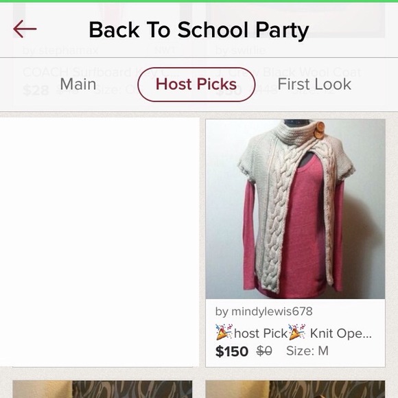 โจHPโจ Hand Knit Open Cardigan Sweater - Picture 4 of 4