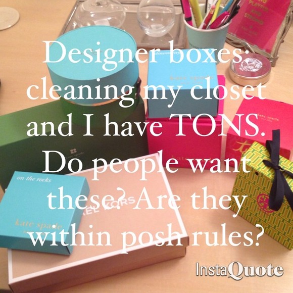 Designer boxes are allowed!!
