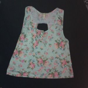 floral pattern tank top