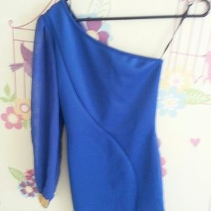 Royal blue body dress.