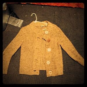 Super warm Tan cardi with buttons