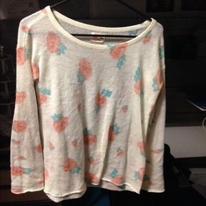 Floral lightweight sweater