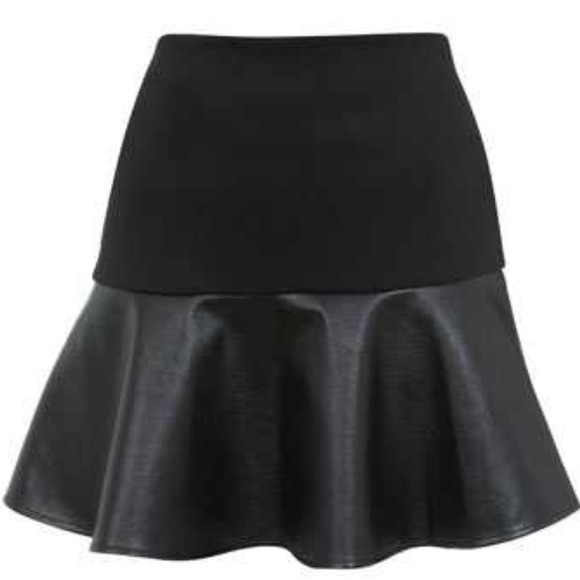Faux Leather Drop Waist Skirt - Picture 4 of 4
