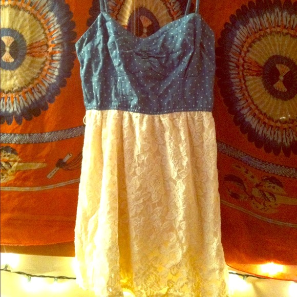 polka dot and floral dress! 🌼NWOT never worn 🌼 - Picture 1 of 3