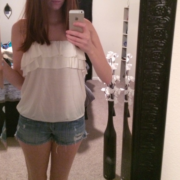 Ruffle tube top